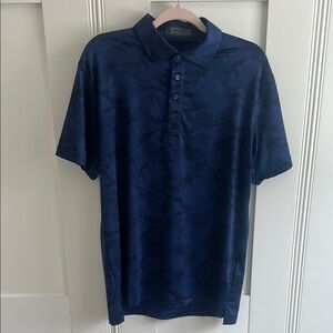 G/FORE Men's Blue Camo Golf Shirt Size M